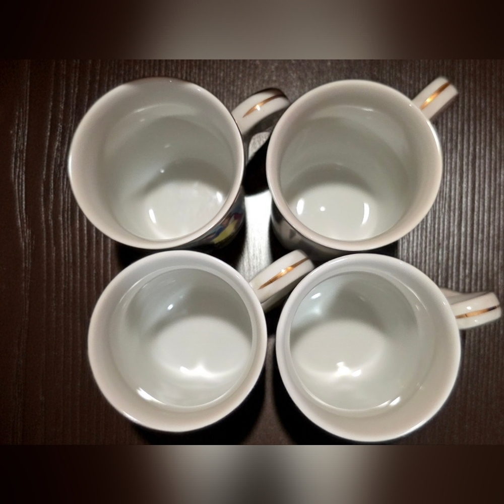 Walt Disney Character Mugs Set Four (4) Alice Pinnochio Mickey Snow White Cups - Picture 2 of 8